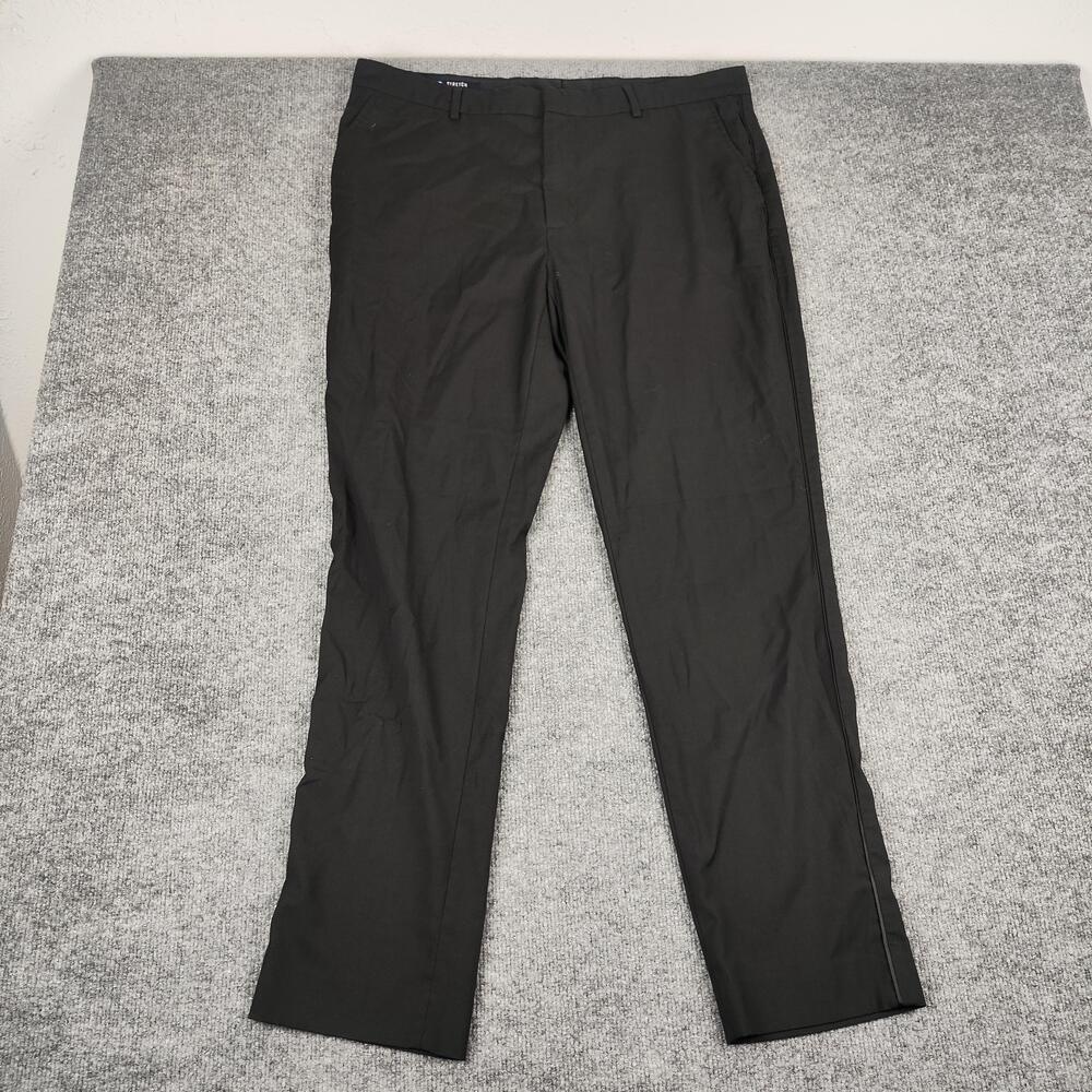 Ben Sherman Dress Pants Mens 38x32 Black Stretch Microfiber Classic Fit Office